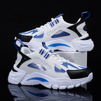 Men's Layered Mesh Trainers with Sculpted Sole
