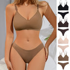 Women's Seamless Wireless Bralette with Adjustable Slim Straps