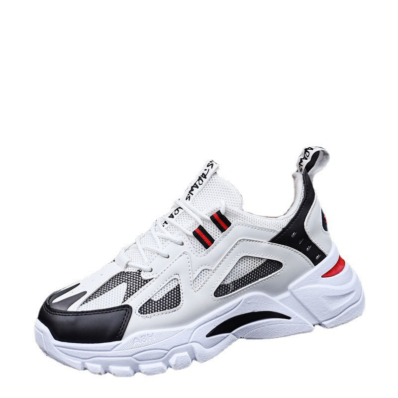 Men's Layered Mesh Trainers with Sculpted Sole