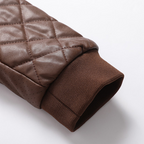 Men's Slim-Fit Leather Jacket with Classic Menswear Styling