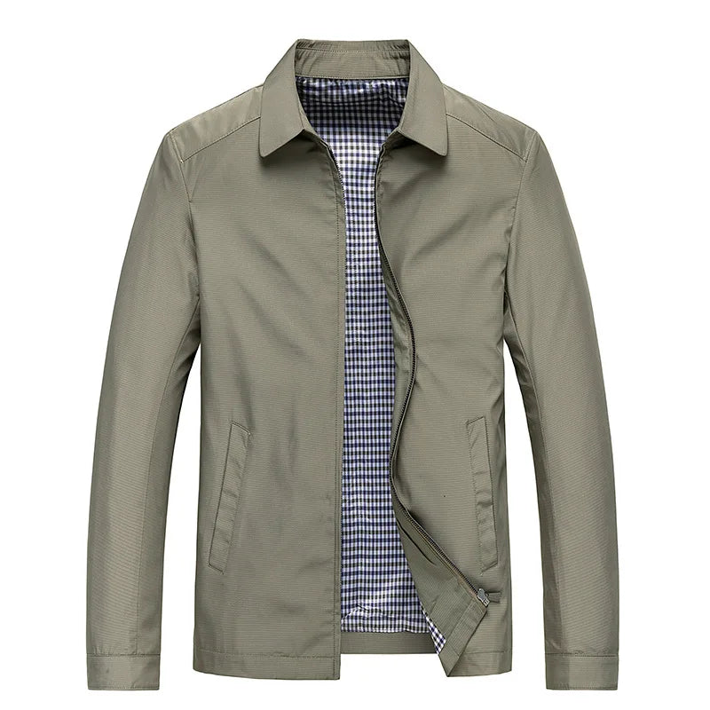 Men's Ultra-Light Water-Repellent Travel Jacket with Pockets