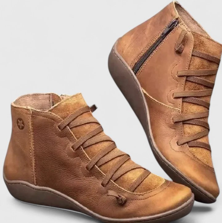 Women's Arch Support Orthopedic Boots for Everyday Wear – Brown