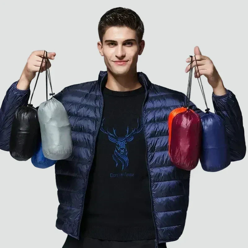 Men's Packable Lightweight Puffer Jacket for Travel
