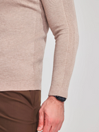 Men's Smooth Knit High Neck Slim Jumper