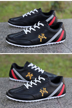 Men's Lightweight Lace-Up Trainers with Cushioned Collar