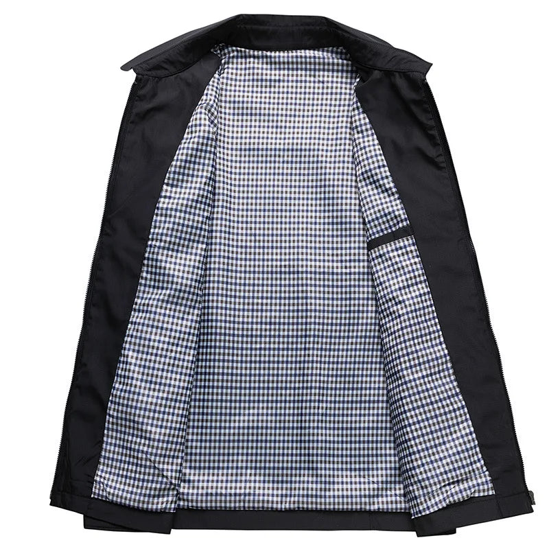 Men's Ultra-Light Water-Repellent Travel Jacket with Pockets