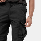 Men's Lightweight Tapered Cargo Joggers with Gathered Cuffs