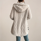 Evelyn | Women’s Hooded Textured Cardigan