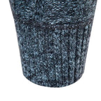 Men's Ribbed Knit Quarter-Zip Jumper with Stand Collar