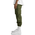 Men's Multi-Pocket Cargo Trousers with Adjustable Waist