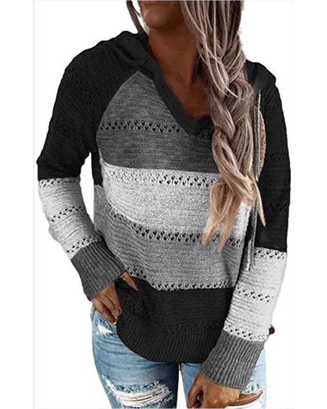 Women's Relaxed Fit Casual Hoodie in Soft Fabric – Black