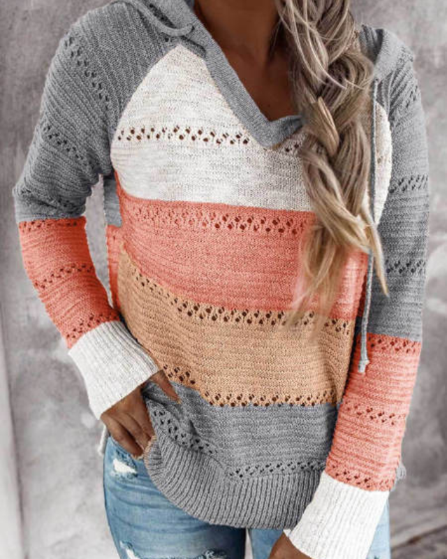 Women's Relaxed Fit Casual Hoodie in Soft Fabric – Orange