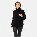 Women's Classic Roll-Neck Wool Blend Jumper