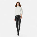 Women's Thick Knit Oversized Roll-Neck Jumper in Wool Blend