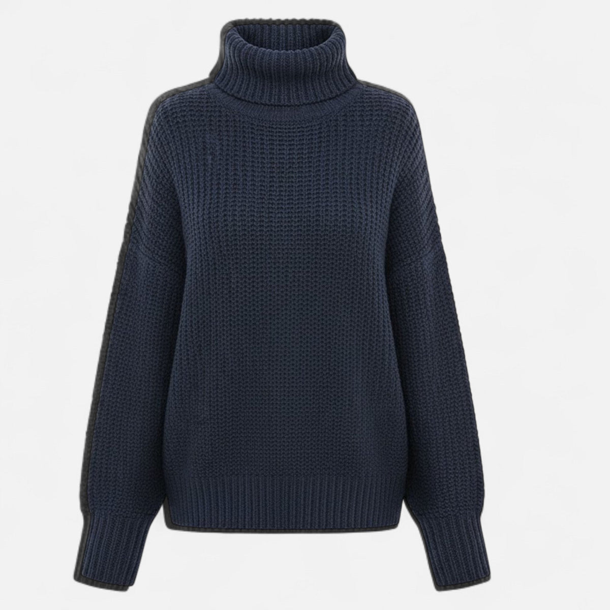 Women's Classic Roll-Neck Wool Blend Jumper