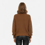 Women's Classic Roll-Neck Wool Blend Jumper