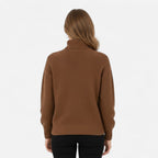Women's Classic Roll-Neck Wool Blend Jumper