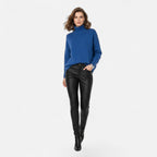 Women's Thick Knit Oversized Roll-Neck Jumper in Wool Blend