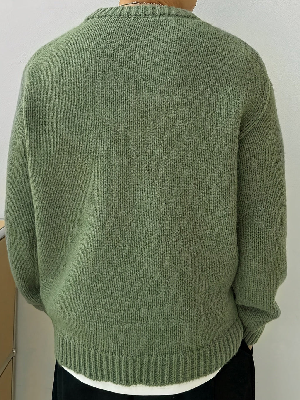 Women's Soft Knit Dropped Shoulder Crew Jumper