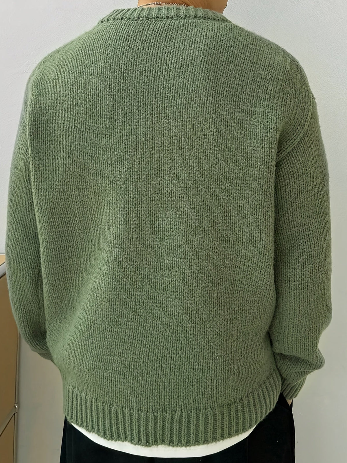 Women's Soft Knit Dropped Shoulder Crew Jumper
