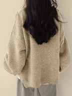 Women's Chunky Warm Round Neck Pullover Jumper