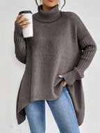 Women's Longer Length High Neck Soft Jumper
