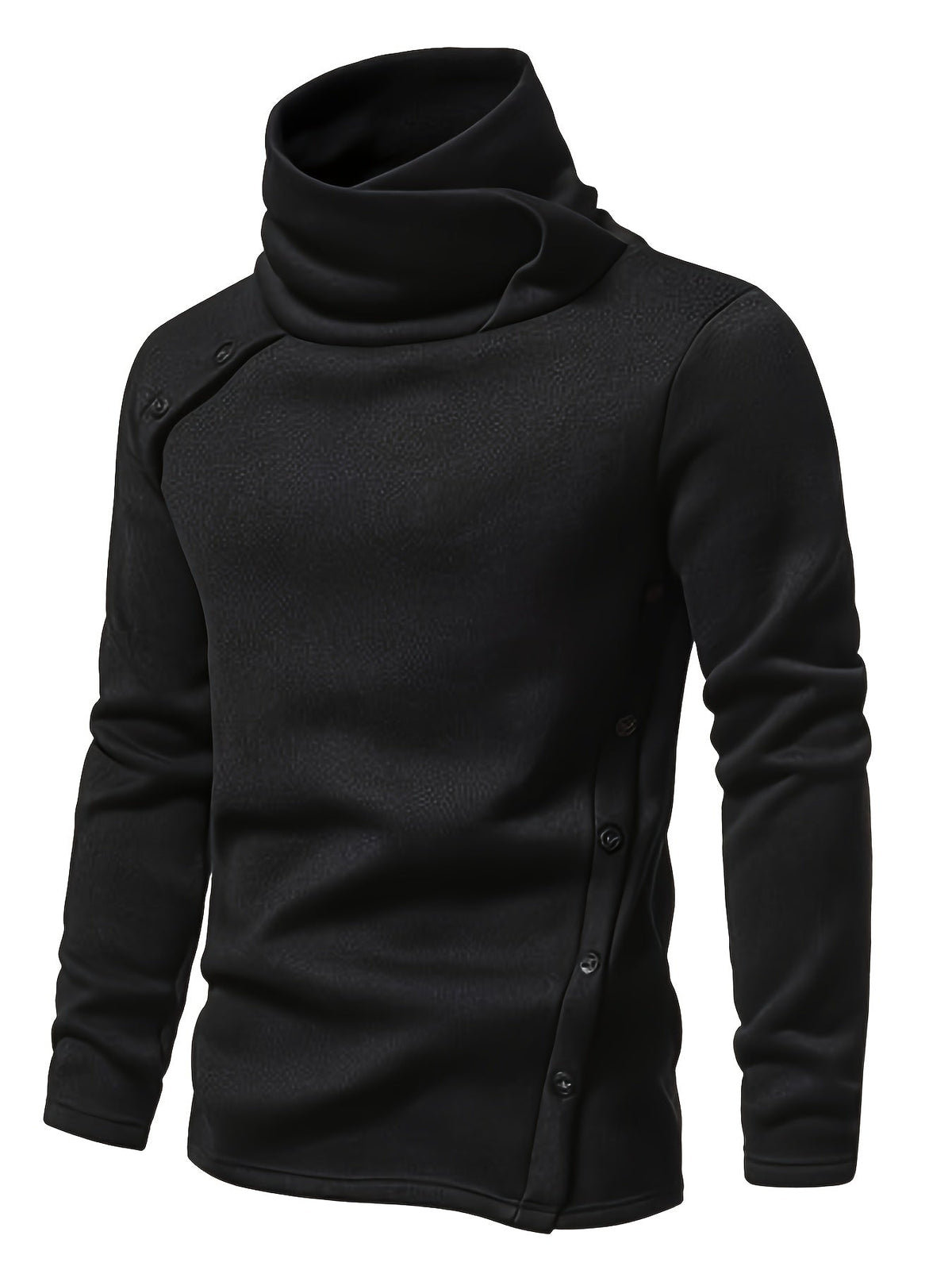 Women's Button Detail Slouch Neck Knit Jumper