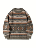 Women's Heritage Pattern Relaxed Knit Jumper
