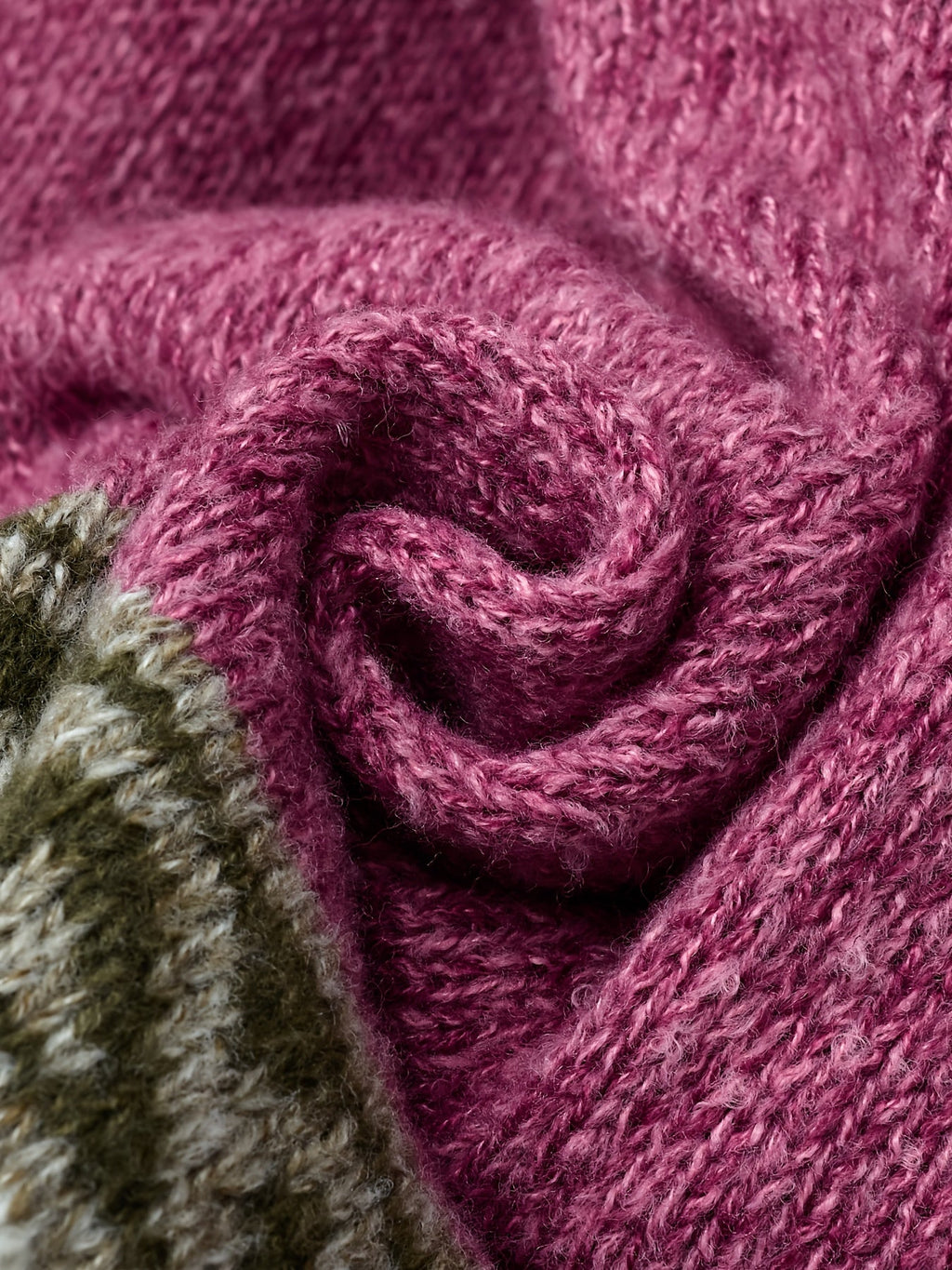Women's Relaxed Knit Cardigan with Patterned Yoke