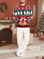 Women's Thick Knit Christmas Jumper with Classic Winter Motifs