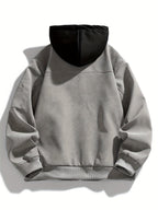 Women's Relaxed Drawstring Hood Jacket with Sleeve Pocket