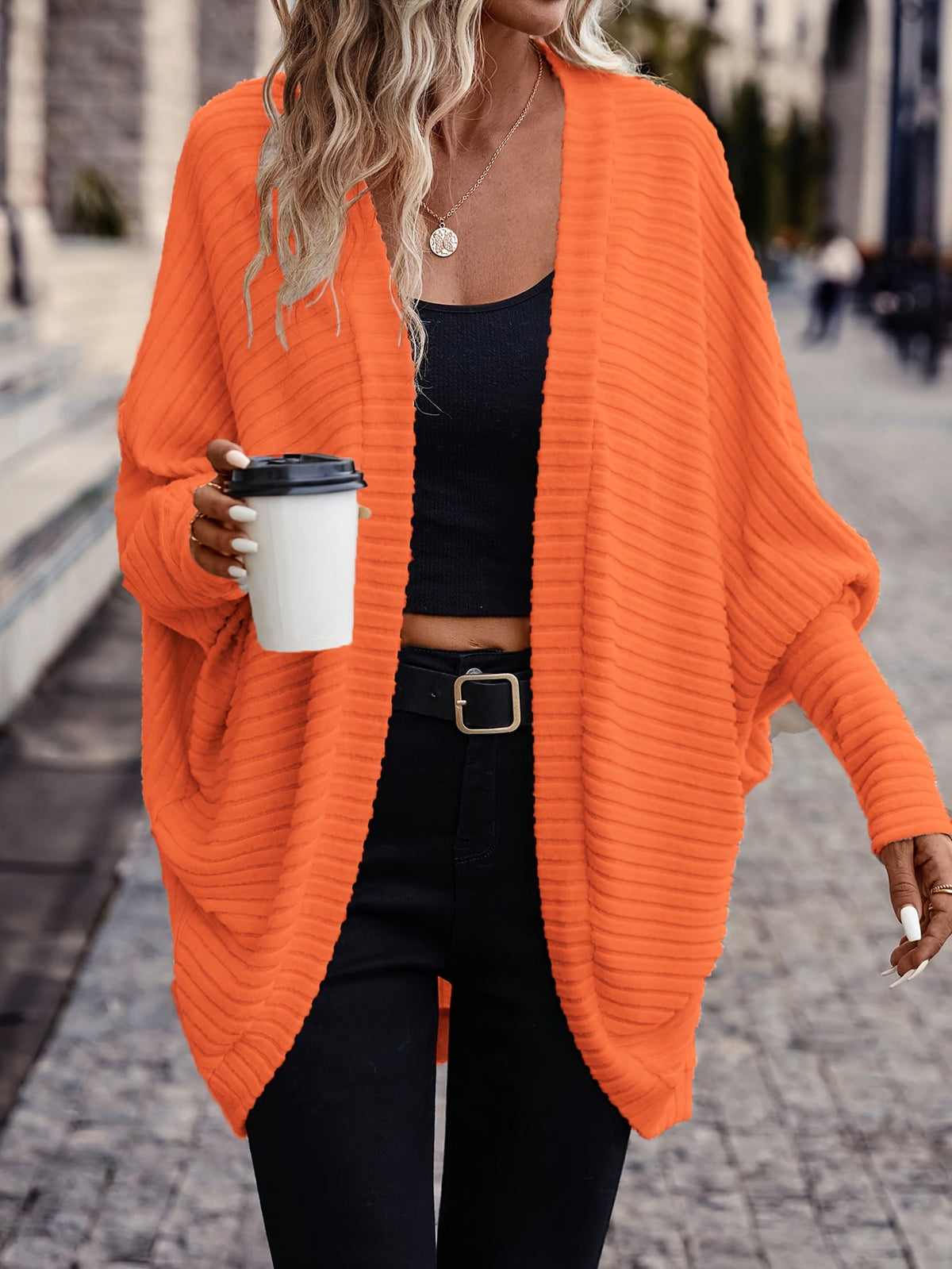 Women's Lightweight Flowing Open Cardigan