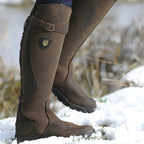 Women's Countryside Leather Tall Boots with Shaft Strap