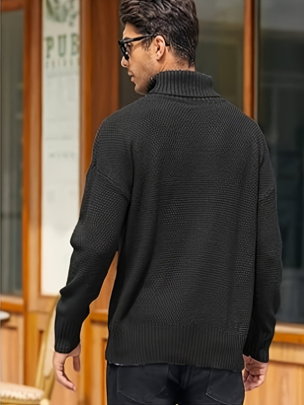 Women's Plus Size Cable Pattern Roll Neck Jumper