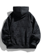 Women's Relaxed Drawstring Hood Jacket with Sleeve Pocket