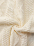 Women's Embroidered Flower Knit Cardigan with Pockets