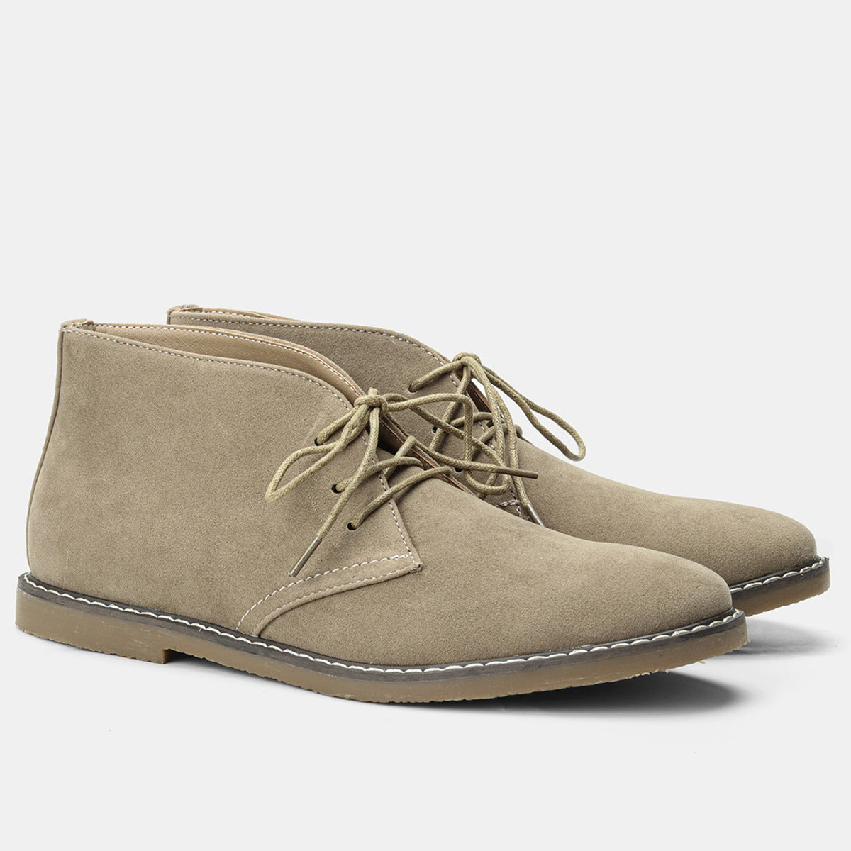 Men's Vintage-Inspired Leather Boots with Robust Sole