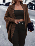 Women's Soft Drape Open Longline Christmas Cardigan