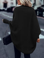 Women's Soft Drape Open Longline Christmas Cardigan