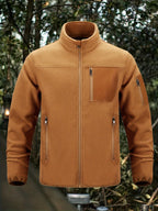Women's Stand Collar Zip-Pocket Utility Jacket