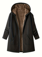 Women's Soft-Lined Hooded Zip-Up Winter Coat