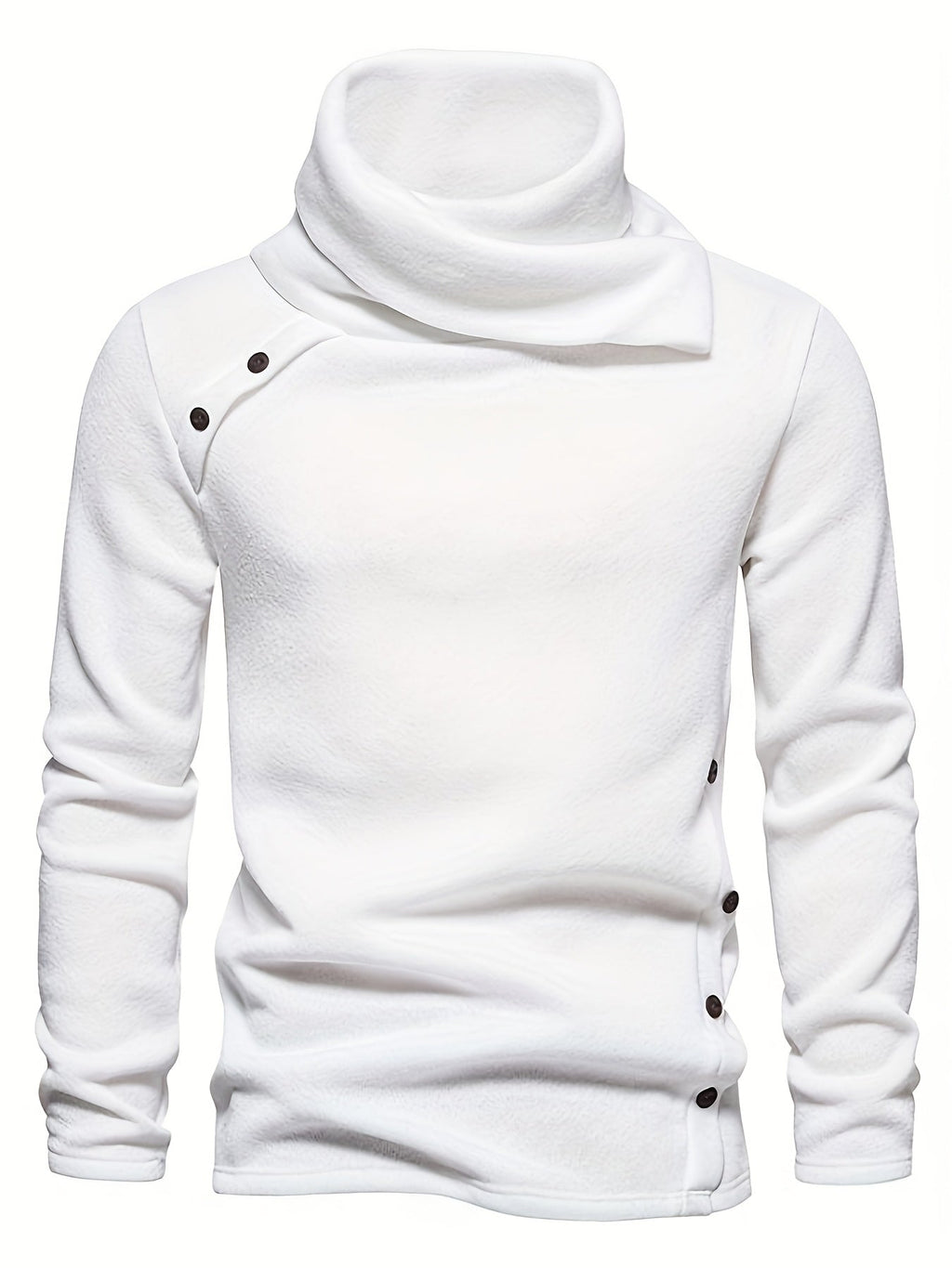 Women's Button Detail Slouch Neck Knit Jumper