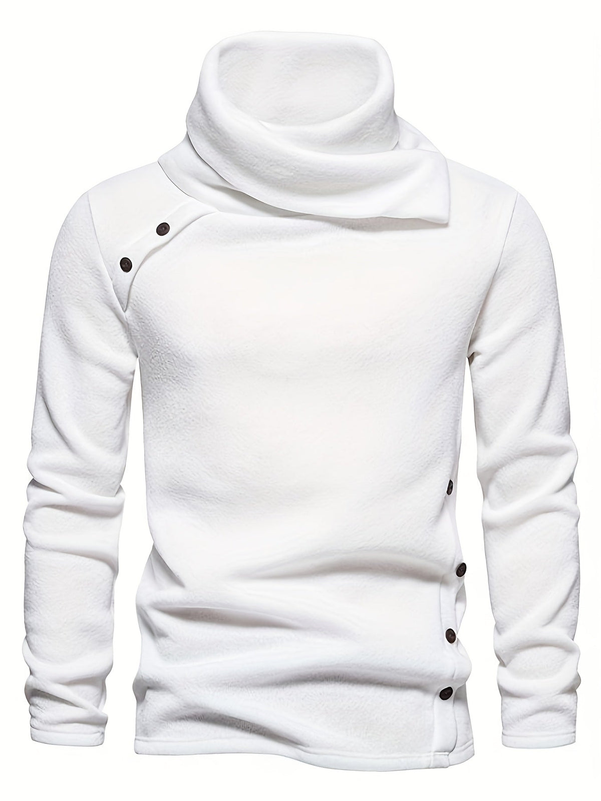 Women's Button Detail Slouch Neck Knit Jumper