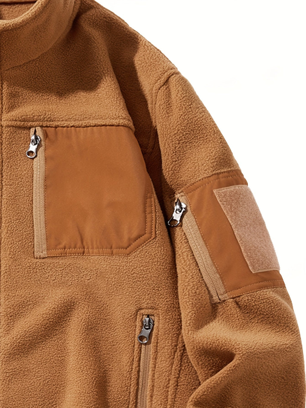 Women's Stand Collar Zip-Pocket Utility Jacket