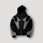 Men's Relaxed Fit Printed Full-Zip Hoodie