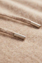 Men's Knitted Hoodie with Drawstring Hood