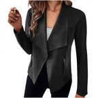 Women's Cascade Collar Lightweight Jacket with Zip Pockets