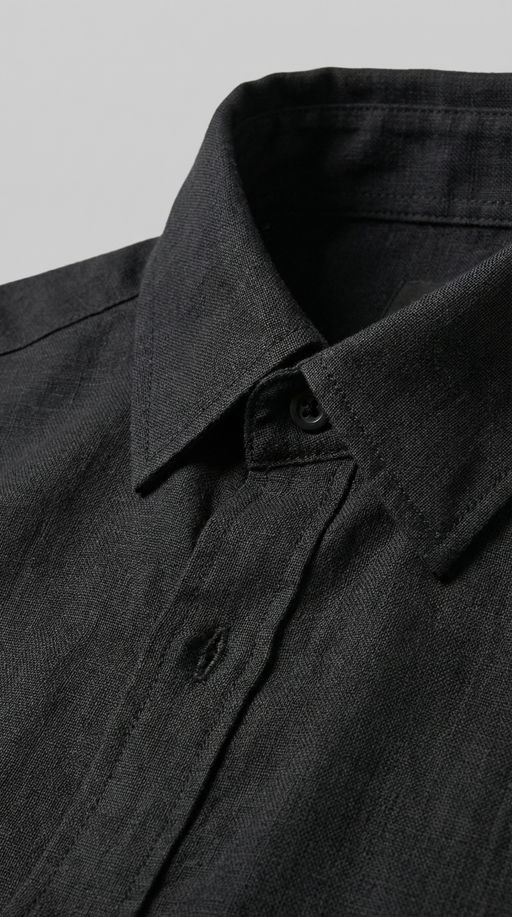 Men's Linen Shirt and Trousers Set with Adjustable Waistband