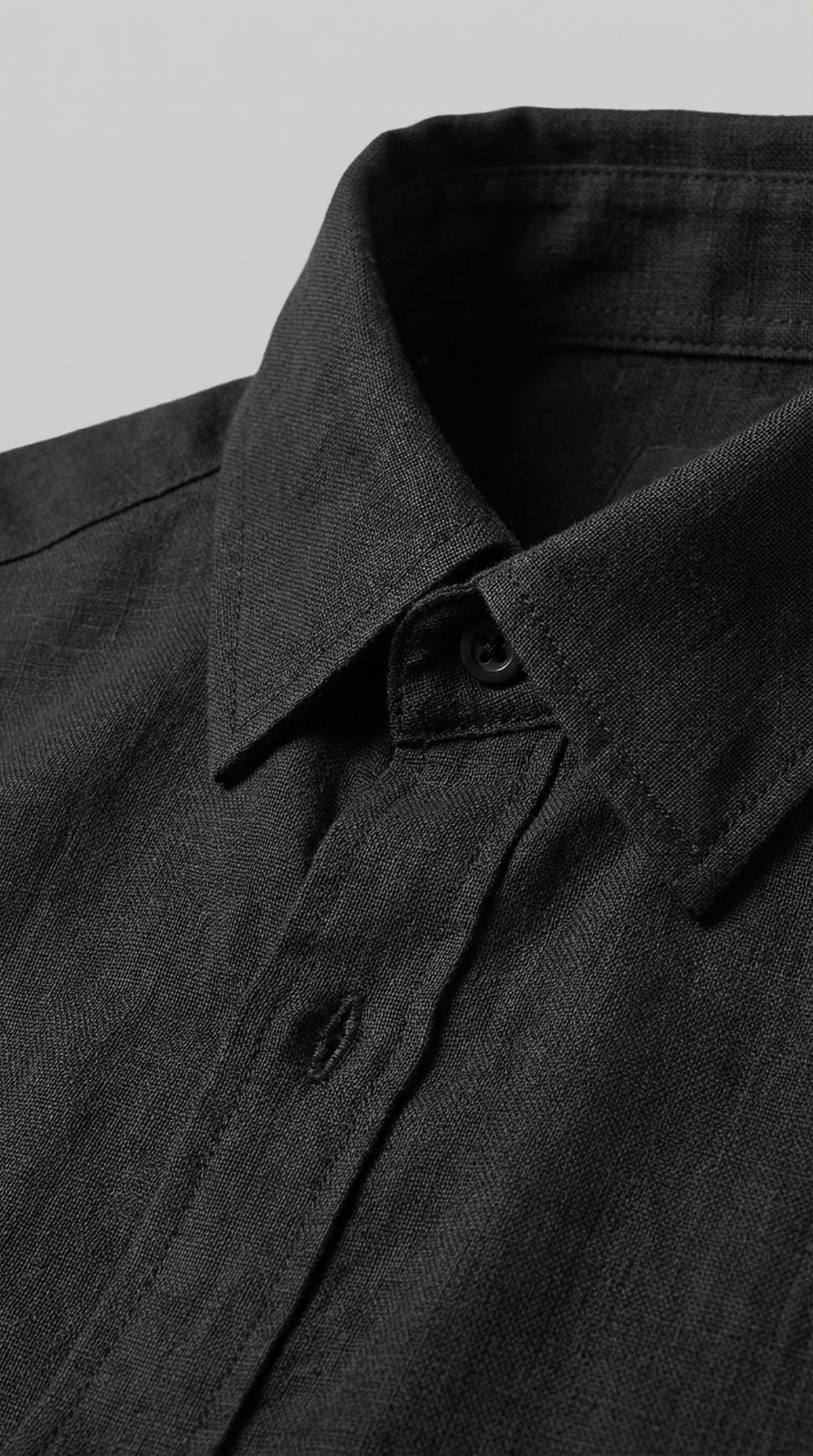 Men's Linen Shirt and Trousers Set with Adjustable Waistband