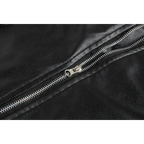 Men's Belted Motorcycle Jacket with Snap Lapels